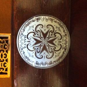 Maltese Cross coaster at the guest house I stayed in the Blue Mountains.