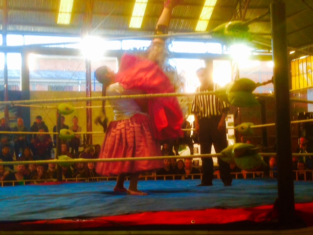 Cholita wrestling.